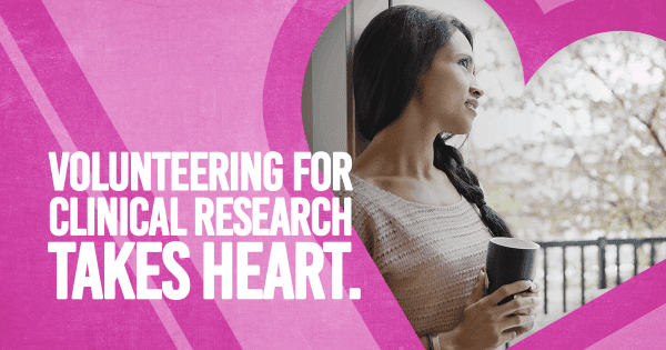 Volunteering in clinical research takes heart. Woman standing by window looking out. Clinical trials, healthy volunteers, Senior research volunteers Miami