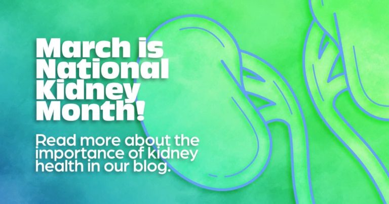 March is national kidney month